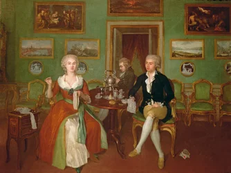 Ansicht eines Salons, 1780